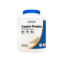 뉴트리코스트 카세인 프로틴 파우더 24g 무맛 바닐라 초콜릿 2268g, 1개