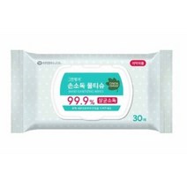 그린핑거 손소독 물티슈 캡형, 30매, 5개