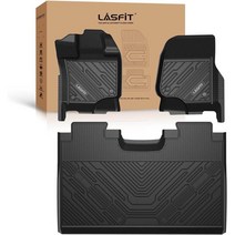 포드 F150 2015-2023년식 LASFIT 차량용 바닥 고무 매트, 앞줄과 뒷줄
