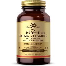 Solgar Ester-C Plus 500mg Vitamin C 솔가 이스터 C 플러스 500mg 비타민 C 100베지터블 캡슐