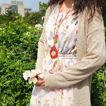 휴대용돋보기 루페 목걸이형 한혜연돋보기 어르신 선물용, 그린, 레드