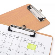 A5 클립보드 우드 메뉴북 메뉴판 클리어파일 서류정리, 세로형