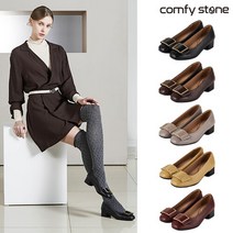 컴피스톤 천연양가죽 리본펌프스