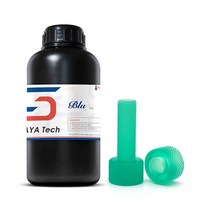 Siraya Tech Blu 3D 프린터 수지 Tough Resin 고인성 분해능의 3d 프린팅 LCD DLP 3D 프린터용 강력하고 정밀한 수지(1kg 에메랄드 블루), 1kg, 에메랄드 블루