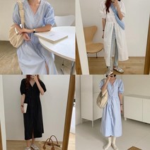 셋 20대 30대 여자옷 빅사이즈 뚱뚱한여자 77사이즈 봄 여름 반팔 제주도여행룩 엄마등원룩 루즈핏 바스락 예쁜 편한 데일리 롱 원피스 여성원피스 미시옷