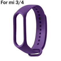 스마트 워치 스마트 팔찌 xiaomi 호환 호환 mi 호환 Band 5 6 실리콘 스트랩 4 손목 3 Wriststrap For, 08 Purple for mi 호환 3 4