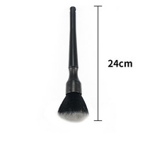 Car Detailing Brush Auto Wash Accessories Tools Kit Vehicle Interior Factory Air Supplies, 06 BLACK L
