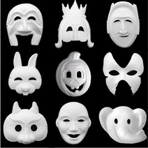 유니 종이탈 5개입 30종 택1, 돼지탈