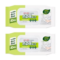 99.9% 항균 손걸레 청소포 강력엠보싱 80매 x2개, 단품