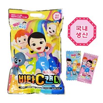 어린이 비타민 캐릭터 대용량 비타민C 봉지 개별포장, 캐리와친구들 비타C 1000정 1개