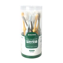닥스메디 광폭 작은 헤드 4열 5열 와이드 이중 슬림모 왕 큰 칫솔 세트, 일반헤드, 일반헤드 칫솔 12개