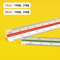 VEDANA_ 삼각스케일 자 15cm 30cm 방안 도형 휴대용 문구 아크릴 눈금 직각 모양 제도 세트2P 삼각자 세트 초등학생자 방한자 알파벳 5361238p, 제품선택, 30cm - 고배율