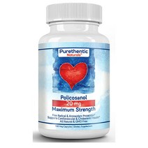 Purethentic Naturals 퓨어텐틱 내츄럴스 폴리코사놀 20mg 함량 100베지캡슐
