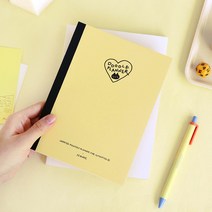 슬림스타일 일러스트 캐릭터 두들 먼슬리 플래너 만년 2023 월간 다이어리, 라벤더