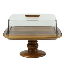 우드 사각 케익 스탠드 카페 디저트 보관함, 1개