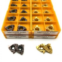 우드카빙 목공선반 목선반 우드펜 터닝툴 조각 선반끌 MMT 11ER 16ER 22ER AG60 VP15TF 나사 선삭 공구 카바이드 인서트 스틸 가공 CNC 금속 선반 절삭, 16ER AG60-S