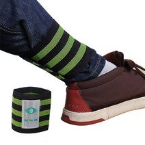 레인워크 야간 러닝밴드 빛반사 작업 안전각반 발목 반사밴드, F481 발목 반사밴드 (2P)