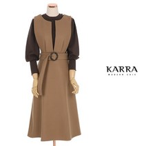 카라 KARRA 77까지 라운드버클레이어드원피스 KL2WOP073G