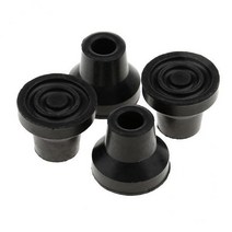 YSSHOP 2x4pcs 13mm 미끄럼 방지 내구성 고무 목발 페룰 지팡이 교체 끝 팁, 설명, 블랙