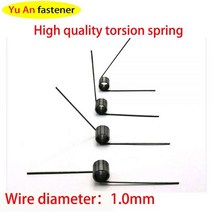 V-스프링 1.0 와이어 직경 토션 소형 토션 스프링 헤어핀 스프링 180/120/90/60 도 토션 토션 스프링 10 개, 1.0mm, 7.5mm, 3 laps 90 degrees