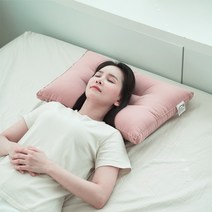킹리치 빨아쓰는 꿀잠 숙면 낮은 경추베개 4060, 5070인디핑크, 1개