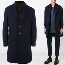NEIL BARRETT 11주년 레이어드 울코트 네이비 PBCA146C B041C 391