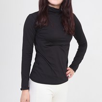 메디홀릭 여자 기모 터틀넥 웜텍 목폴라 폴라티 목티 여자내복 발열내의