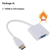 비디오테이프 변환 비디오 테이프 USB 플레이어 동영상 파일 grwibeou hdmi to vga 케이블 기 hdmi male to vga 여성 기 어댑터 digital hd, 하얀, 다른