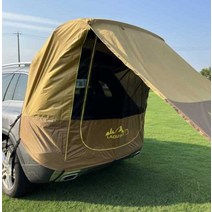 차박 모기장 꼬리텐트 간편 설치 그늘막 캐노피 천막, 블랙 차량폭(1.8-1.9)미터 폴대포함