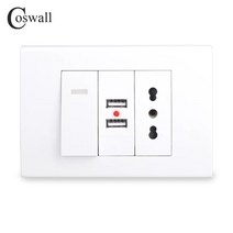 루이스폴센 ph5 버섯조명 취짐등 현대 led 타워멀티탭 디자인멀티탭 캠핑 멀티탭 coswall 벽 전원 소켓 더블 유니버설 eu이탈리아어칠레 콘센트 모바일 118mm80mm용, cs-c32-118-sw-2u-it, 220-250v