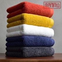 40수 200g 몬드리안 디자인 호텔수건 10장세트쥬련제작소108942, 머스터드+딥블루