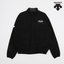 [데상트] 바람막이 JQS SN121TWT25-BLK 남성 그래픽 아웃포켓 자켓