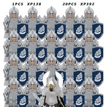 중세 기사 그룹 빌딩 블록 KT1051 드워프 엘프 액세서리 모델 부품 DIY 21 개, 06 SET  D