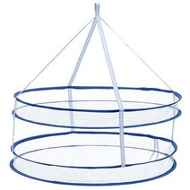 유러피안 빨래 건조대 상단 세척 메쉬 와이어 나일론 메쉬에 옷 걸 수있는 고품 접이식, 더블