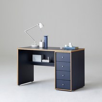 한샘 샘 책상 120cm 하부서랍형 시공(컬러 택1), 색상:우형/크림화이트/크림화이트(H)