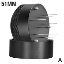 커피 교반기 침칠봉 디스트리뷰터 니들 드립 레벨링 천 분말 블랙 금속 58mm 느슨한 분말 기계 핸들 분말 소나무 51mm 53mm base coffe a4v5