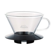 칼리타 Kalita 웨이브 드리퍼 릿빠 커피 메이커 185 유리, 단품개, 블랙