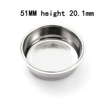 드롱기 커피머신 호환 Delonghi Breville 카페 기계 드 포타필터 커피 메이커 스트레이너용 스테인리스 스, 02 5MM height 20.mm