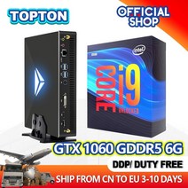 Topton 하이 레벨 미니 Pc 인텔 코어 i99900 i79700F GTX 1060 GDDR5 6G 게임 데스크탑 컴퓨터 4K 멀티 디스플레이 AC WiFi, CHINA, i3-9100F GTX 1060 6G, 16GB DDR4 256GB NVMe