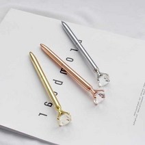 보석 볼펜 2종 다이아몬드 진주 특이한 판촉물 답례품, 진주-실버