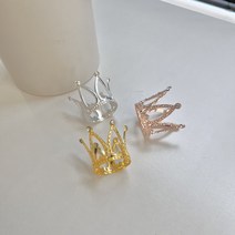 /국내배송/티아라 뾰족왕관 골드/실버 장식용품 레터링 케이크 생일파티용품 1개/20개 대량구매, 20개, 로즈골드(큐빅)