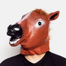 PARTYPANG 할로윈파티 분장소품 가면 안경 R81_말가면 [브라운], 단품