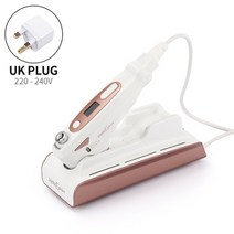 갈바닉 마사지기 고주파 리프팅 플라즈마 피부 관리기 hifu 집중 초음파 rf 페이셜 머신 안티 에이징 조임 제거 얼굴 눈 목 주름 이중 턱 v 얼굴 슬리밍, 영국 플러그220-240v