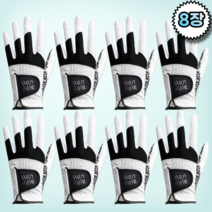 8장 GMAX 핸즐 남자 왼손 오른손 연습용 골프장갑, 화이트블랙