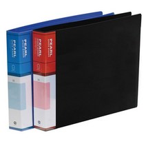 A4바인더 2공바인더 O링바인더 링파일 바인더 2공 O링 PP 바인더 짧은변철 A4 B141 공간격 8cm 흑 BI+3337EA
