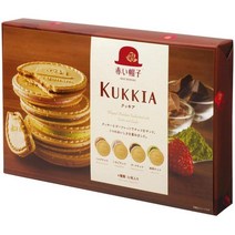 미국직구 JP Akai Bohshi KUKKIA 휘핑 초콜릿 샌드위치 쿠키 & 가우프레 4가지 맛 32개 (2팩) - 일본 스위트 기프트 - MADE IN JAPAN 정 재고, 상세참조, 수량