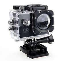 유투버 카메라 유투브용 액션캠 미니 울트라 hd 4k 스포츠 2.0 인치 스크린 30m, 검은색