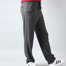 심플 남자 트레이닝 바지 일자 기모 데일리 외출