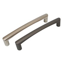 포미손잡이 니켈다크그레이-가구 서랍 2구 손잡이, 128P 니켈