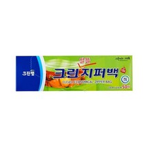 크린랲 알뜰 지퍼백 중형, 50매입, 10개, 중(M)
